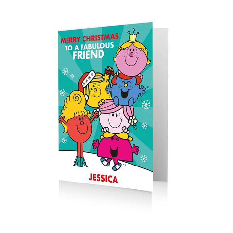Personalised Mr. Men & Little Miss 'Fabulous' Christmas Card- Any Relation an Official Mr Men & Little Miss Product