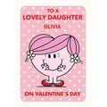 Personalised Mr. Men & Little Miss, Lovely Niece Valentines Card an Official Danilo Promotions Product