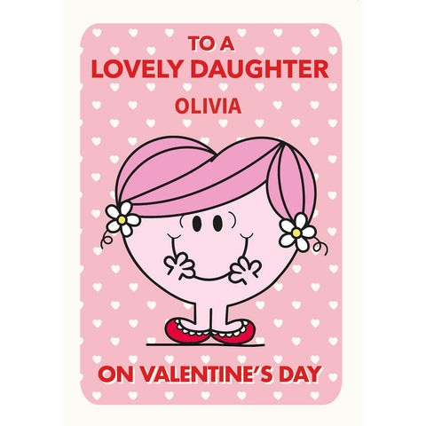 Personalised Mr. Men & Little Miss, Lovely Niece Valentines Card an Official Danilo Promotions Product