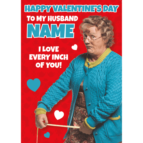 Personalised Mrs Browns Boys Husband Valentines A5 Greeting Card an Official Mrs Brown Boys Product
