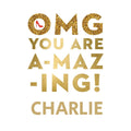 Personalised 'OMG' Strictly Come Dancing Birthday Card- Any name an Official Strictly Come Dancing Product