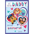 Personalised Paw Patrol, Daddy Valentines Card- Any Name & Photo an Official Paw Patrol Product