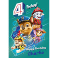 Personalised Paw Patrol Movie Age 4 Birthday Card- Any Name an Official Paw Patrol Product