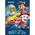 Personalised Paw Patrol Movie Birthday Card- Any Name & Photo an Official Paw Patrol Product