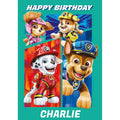 Personalised Paw Patrol Movie Birthday Card- Any Name an Official Paw Patrol Product