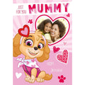 Personalised Paw Patrol, Mummy Valentines Card- Any Name & Photo an Official Paw Patrol Product