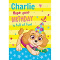 Personalised Paw Patrol Skye Birthday Card- Any Name an Official Paw Patrol Product