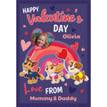 Personalised Paw Patrol, Valentines Card- Any Name & Photo an Official Paw Patrol Product