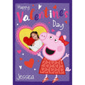 Personalised Peppa Pig, Happy Valentines Day Card- Any Name & Photo an Official Peppa Pig Product