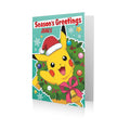 Personalised Pokemon Pikachu Christmas Card- Any Name an Official Pokemon Product