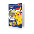 Personalised Pokemon Seasons Greetings Christmas Card- Any Name & Photo an Official Pokemon Product