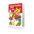 Personalised Pokemon Seasons Greetings Christmas Card- Any Relation an Official Pokemon Product