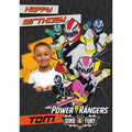 Personalised Power Ranger Happy Birthday Card- Any Name & Photo an Official Power Rangers Product