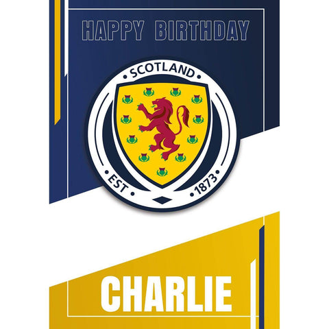 Personalised Scotland FC Birthday Card- Any Name an Official Scotland FC Product