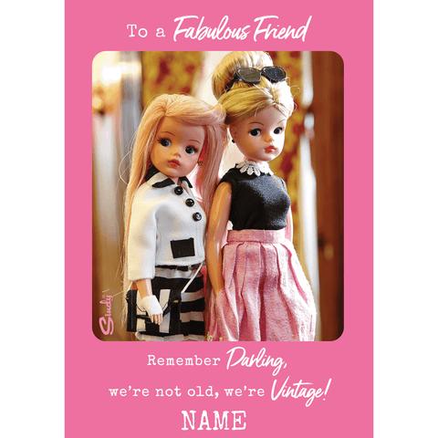Personalised Sindy 'Fabulous Friend' Birthday Card an Official Sindy Product