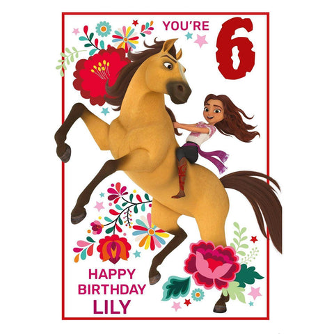 Personalised Spirit Birthday Card- Any Name & Age an Official Spirit Product