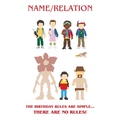 Personalised Stranger Things No Rules Birthday Card an Official Stranger Things Product