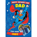 Personalised Superman Father's Day Photo Card- Any Name an Official Superman Product