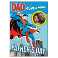 Personalised Superman Father's Day Photo Card an Official DC Comics Product