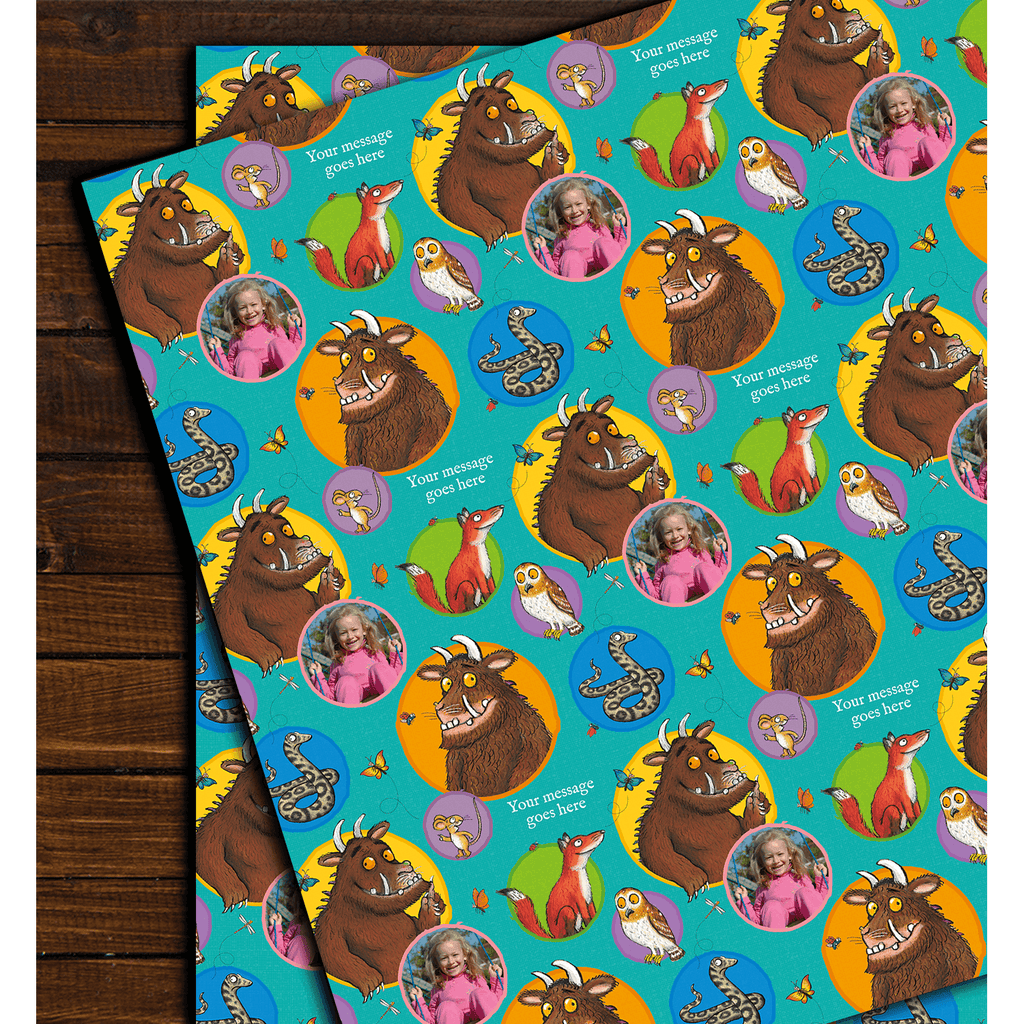 Personalised The Gruffalo Wrap- Add any photo & message an Official The Gruffalo Product