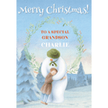 Personalised The Snowman Christmas A5 Greeting Card an Official The Snowman and The Snowdog Product