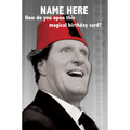 Personalised Tommy Cooper Birthday Card an Official Tommy Cooper Product