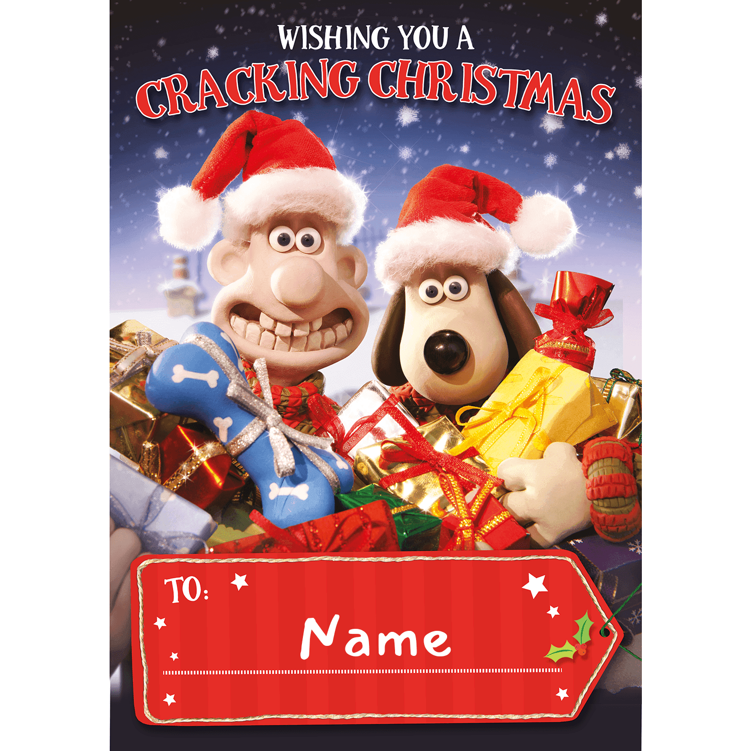 Wallace & Gromit Personalised Christmas Card Danilo Promotions