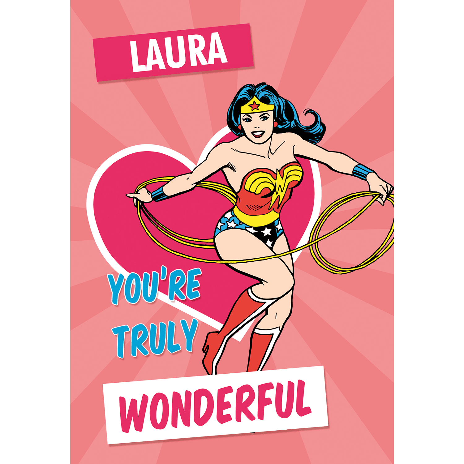 Wonder Woman Personalised Card Danilo Promotions 