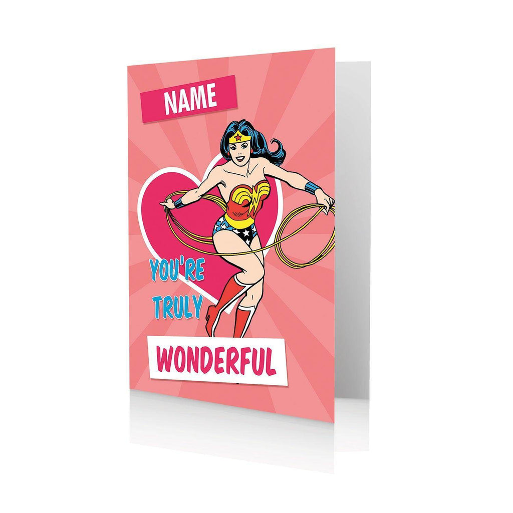 Wonder Woman gepersonaliseerde kaart