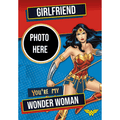 Personalised Wonder Woman Photo A5 Greeting Card an Official Wonder Woman Product