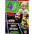 Personalised WWE Birthday Photo Card- Any Name & Age an Official WWE Product