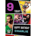Personalised WWE Happy Birthday Card- Any Age & Name an Official Danilo Promotions Product