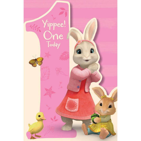Peter Rabbit 1st Birthday Card an Official Peter Rabbit Product