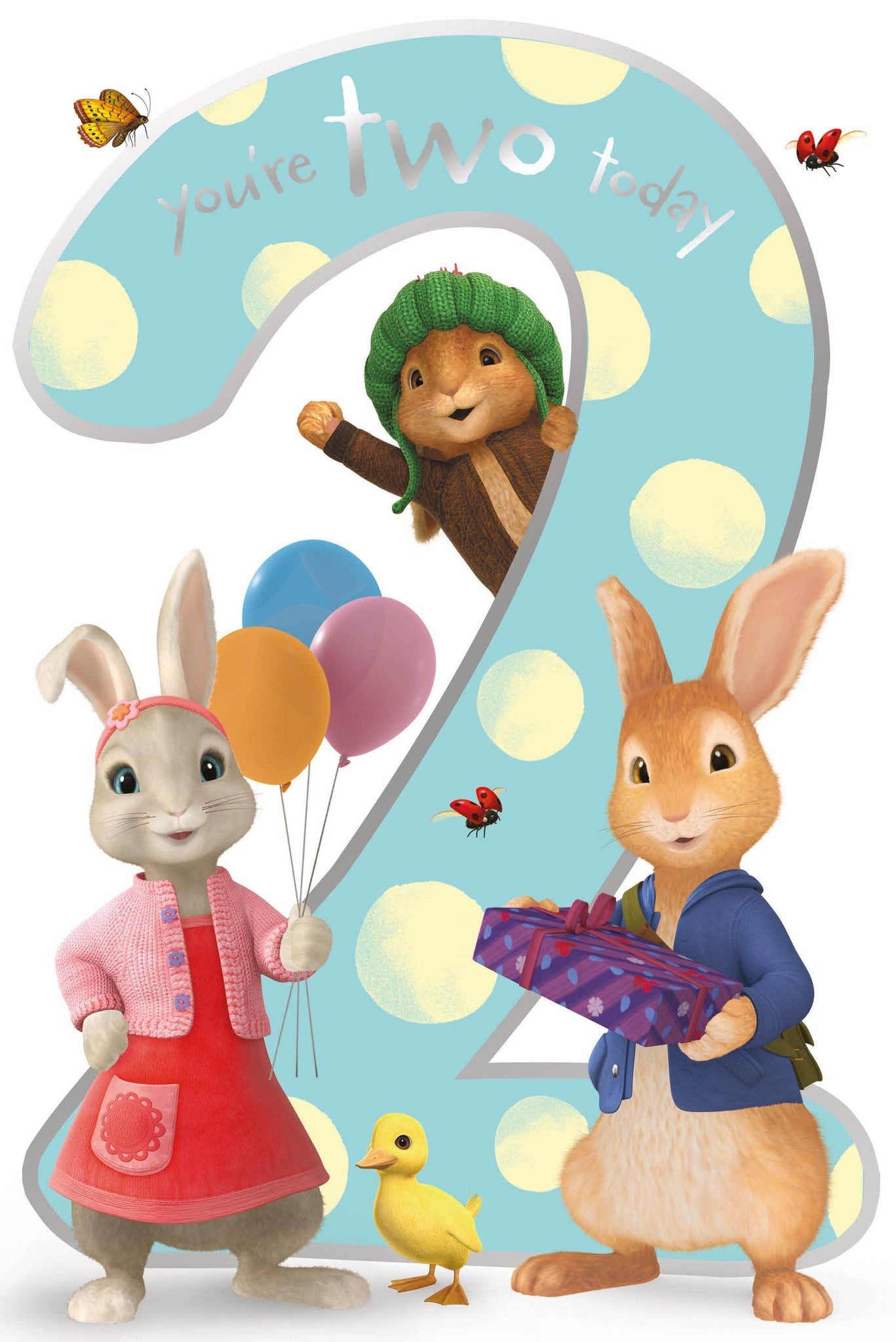 Peter Rabbit Age 2 Birthday Card – Danilo Promotions
