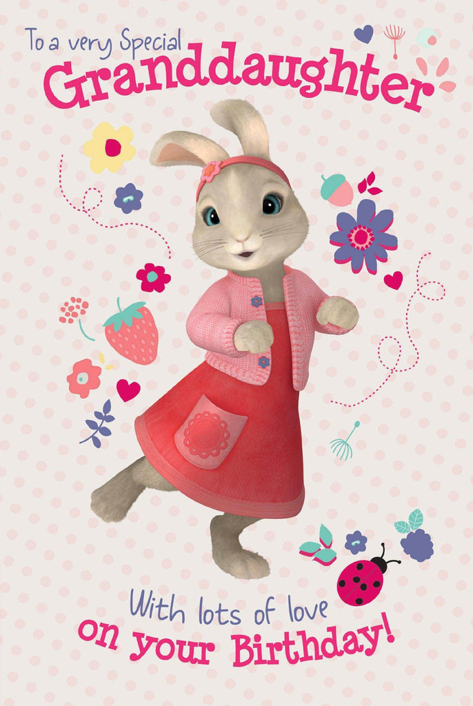 Peter Rabbit Granddaughter Birthday Card an Official Peter Rabbit Product