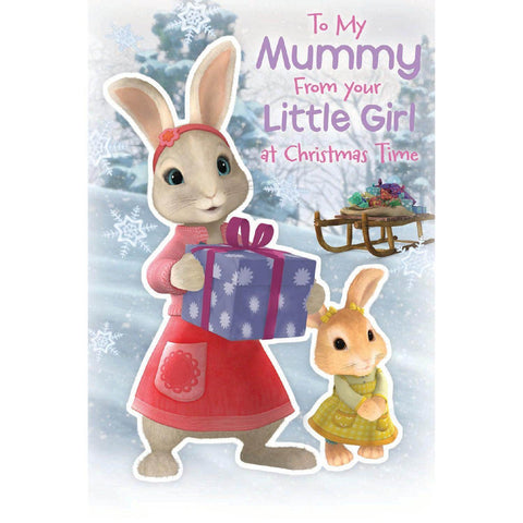 Peter Rabbit Mummy Christmas Card an Official Peter Rabbit Product