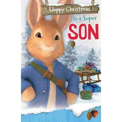 Peter Rabbit Son Pop-Up Christmas Card an Official Peter Rabbit Product