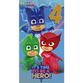PJ Masks Official 4-Year-Old Birthday Card an Official PJ Masks Product