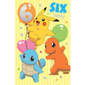 Pokemon Birthday Card Age 6, Officially Licensed Product an Official Pokemon Product