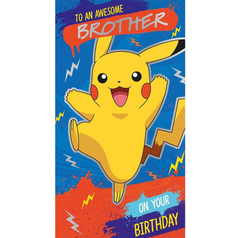 Pokemon Brother Birthday Card an Official Pokemon Product