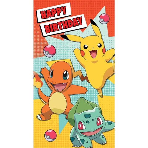 Pokemon Happy Birthday Card an Official Pokemon Product
