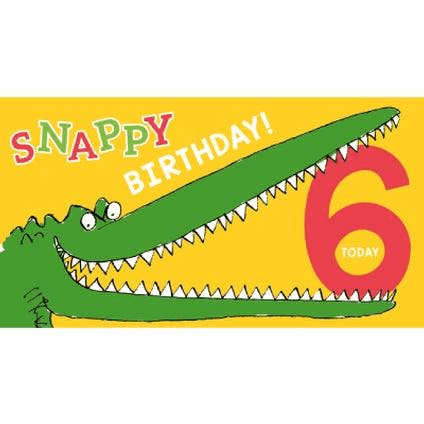 Roald Dahl The Enormous Crocodile 6-Year-Old Birthday Card an Official Roald Dahl Product