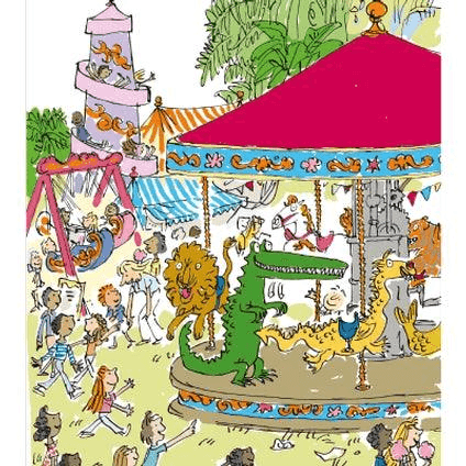 Roald Dahl The Enormous Crocodile Fairground Greeting Card an Official Roald Dahl Product