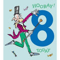 Roald Dahl Willy Wonka 8-year-old Birthday Card an Official Roald Dahl Product