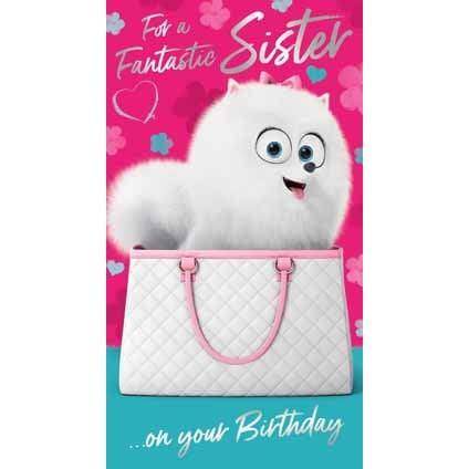 Secret Life of Pets 2 Sister Birthday Card an Official Secret Life of Pets Product