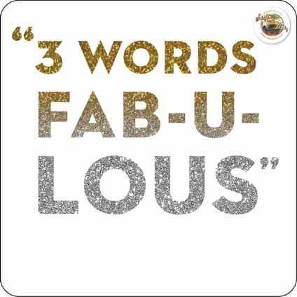 Strictly Come Dancing 3 Words ... FAB-U-LOUS Card an Official Strictly Come Dancing Product