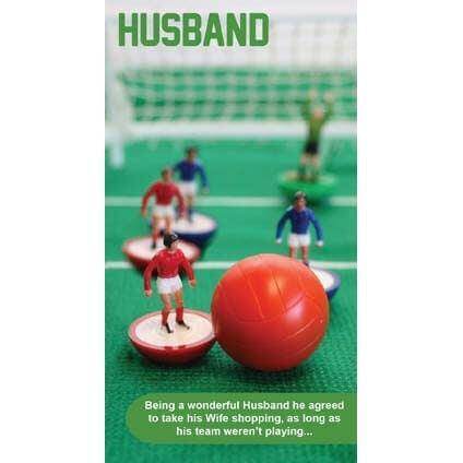 Subbuteo Husband Birthday Card an Official Subbuteo Product