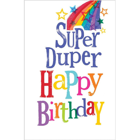 The Brightside Super Duper Happy Birthday Card an Official Brightside Product