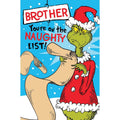 The Grinch Christmas Card Brother, Official Product an Official Danilo Promotions Product