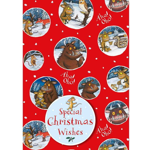 The Gruffalo Christmas Wrapping Paper, Gift Wrap, 2 Sheets & 2 Tags an Official The Gruffalo Product